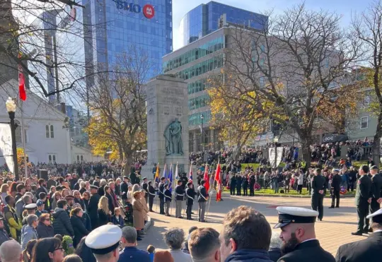 List of Halifax area Remembrance Day ceremonies, rolling street closures