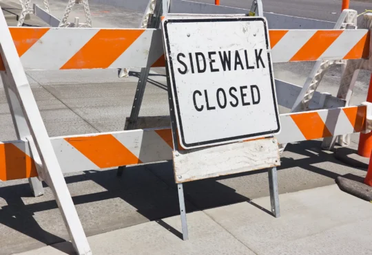 Partial street and sidewalk closures in downtown Moncton