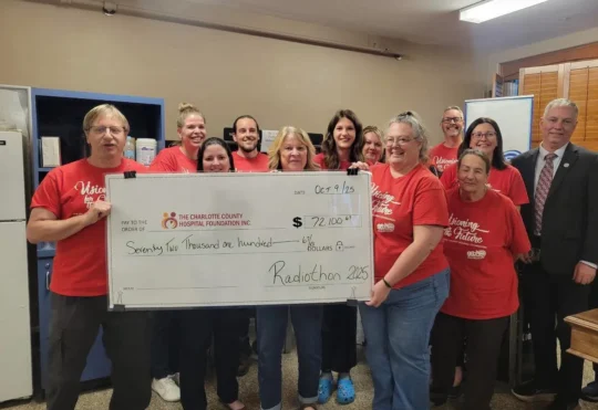 Over $72,000 raised for Charlotte County Hospital