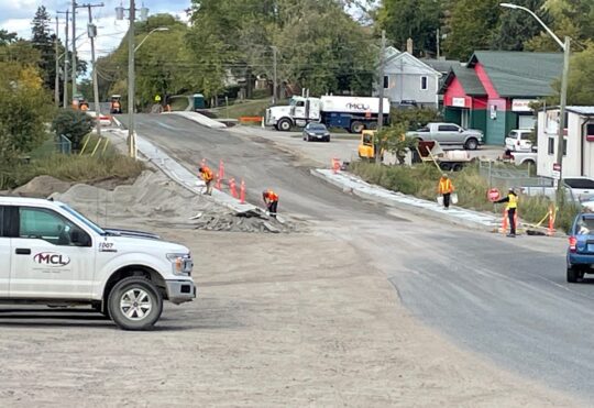 Lane closure along 5th Street South