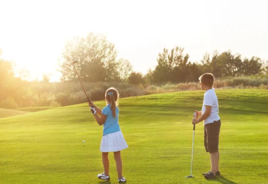 Select courses offering free golf games for kids