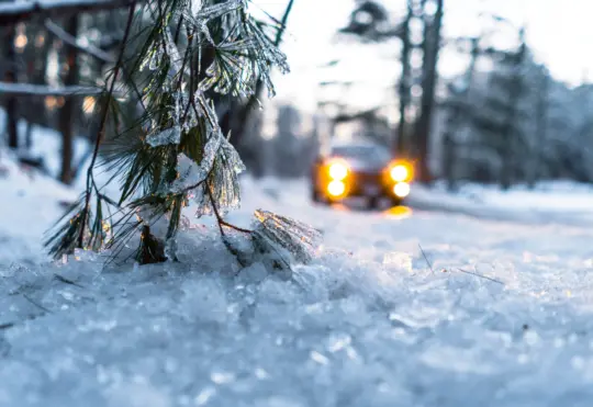 Emergency management officials ask drivers to stay home if possible