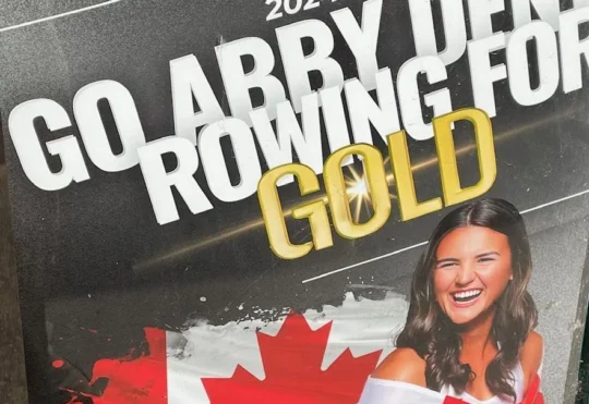 Dent and Canada’s women’s 8’s finish third in first race