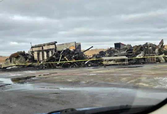 Fire destroys Quai Aboiteau Restaurant in Cap-Acadie