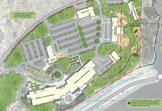 Draft designs of a new hospital released