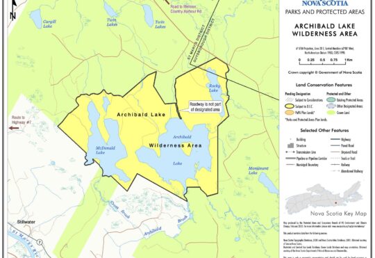 Nova Scotia establishes new Archibald Lake Wilderness Area