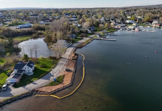 Work on Baddeck’s waterfront begins