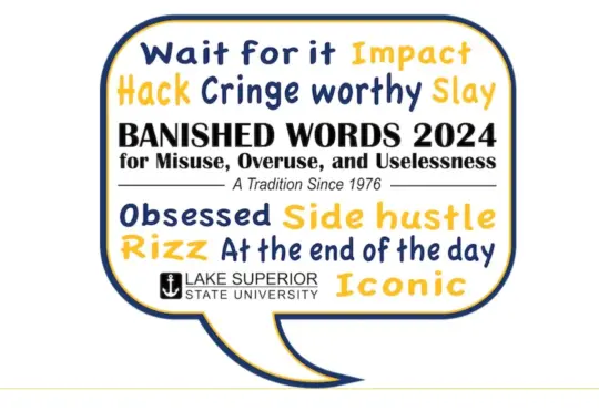Top ten words/phrases that should be banished in 2024