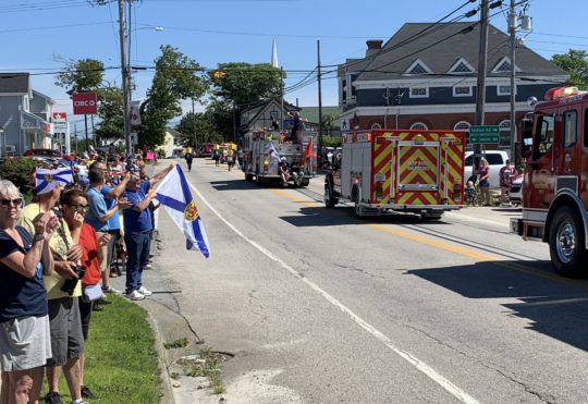 Firefighters celebrated with parade in Barrington