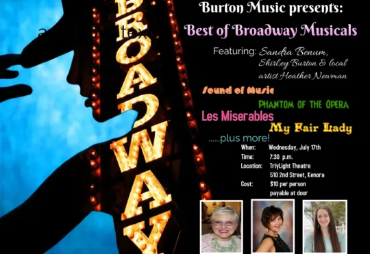 Best of Broadway Musicals coming to Kenora