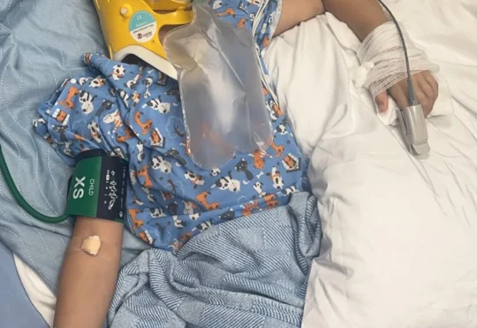 Child in hospital from Boulder Bear Summer Camp