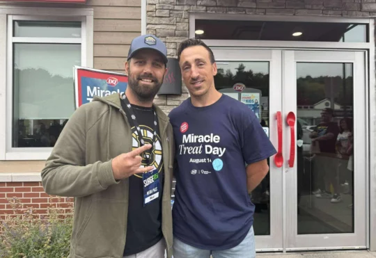 Marchand greets fans at Fall River DQ