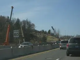 Thunder Creek Bridge undergoing construction