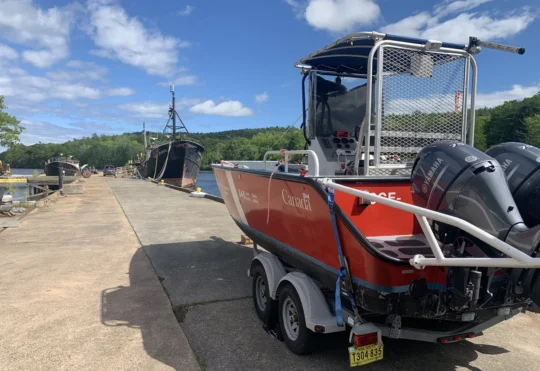 Three ships leaving LaHave River to be dismantled on site