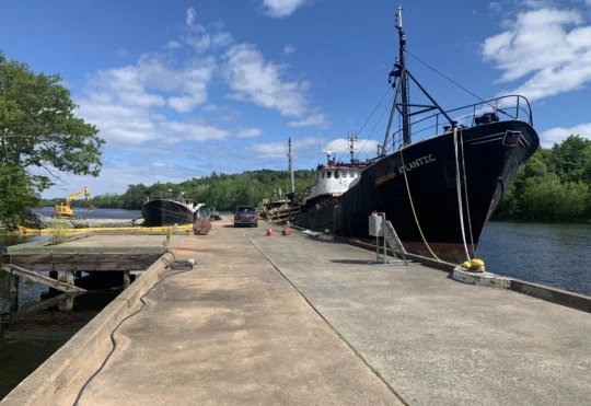 Third derelict vessel removed from LaHave River