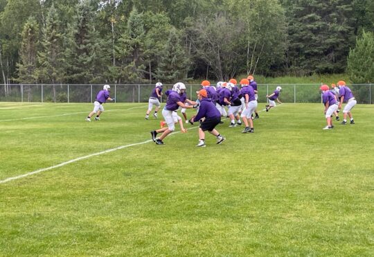 High school football back