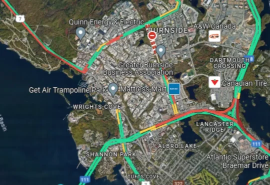 Vehicle fire disrupts traffic in Burnside