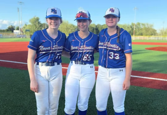 3 girls from Yarmouth to play baseball at Canada Games