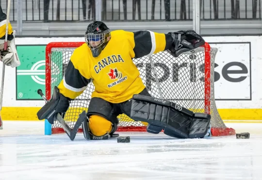 First time blind hockey tournament in Moncton
