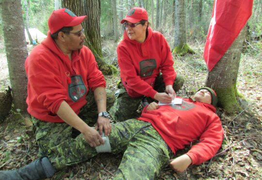 Canadian Rangers training at Rinker Lake this week