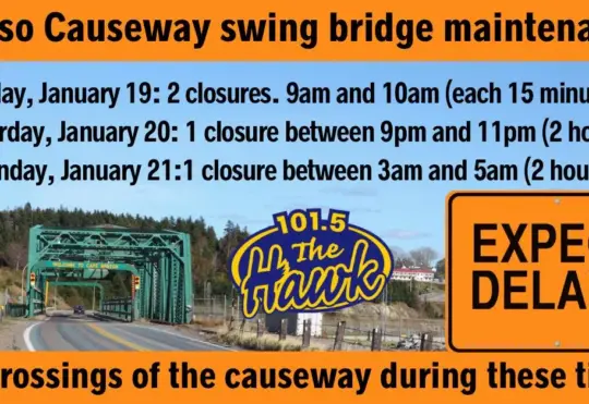 Prepare for more delays and closures on the Canso Causeway