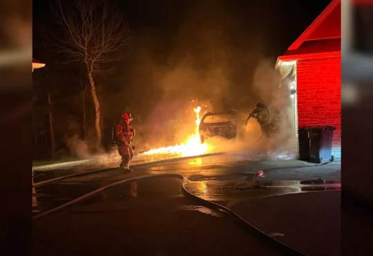 Overnight car fire in Tantallon could have caused serious damage, says fire union