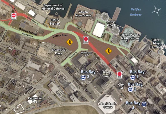 Huge transit disruptions and road closures to make way for new transit hub on Barrington
