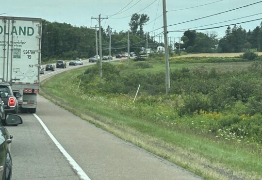 Traffic stalled after accident closes Confederation Bridge