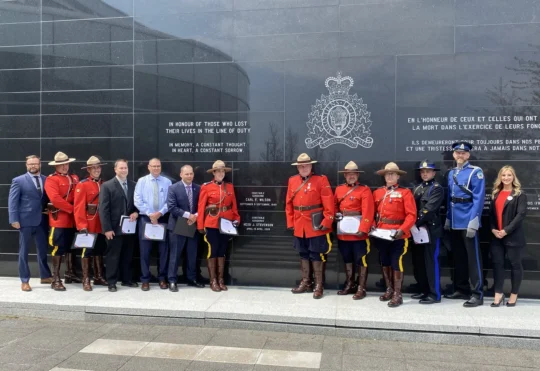 MADD honours top DUI police at Heidi Stevenson Watch awards