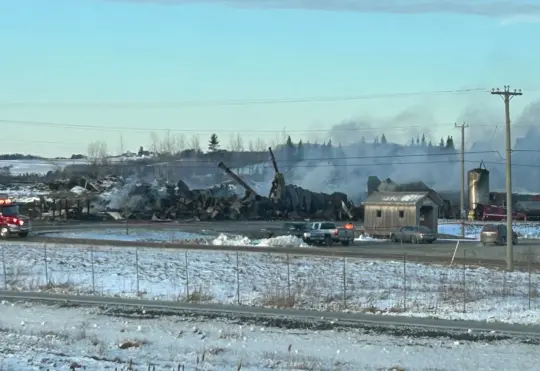 Communities supporting each other Covered Bridge fire