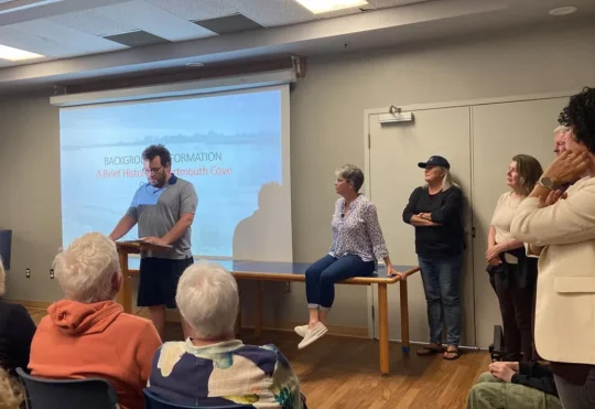 Huge turnout for meeting on Dartmouth Cove infilling