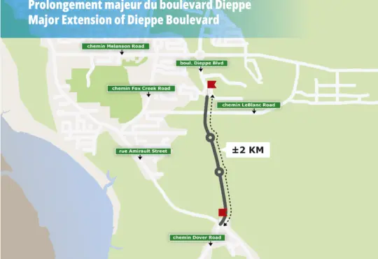 BREAKING: $42M to extend Dieppe Boulevard
