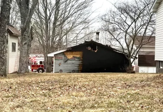 Detached garage in Dieppe damaged by fire