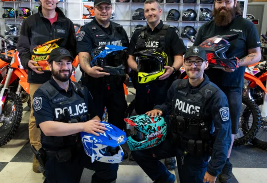 Nishnawbe Aski Police Service launch ATV helmet drive