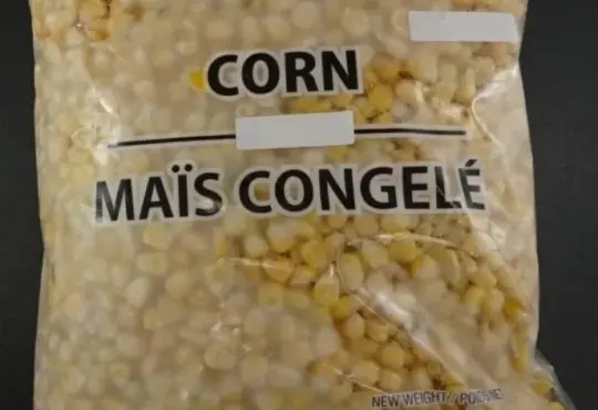 Frozen corn recalled over salmonella