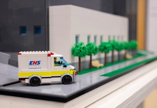 3D Lego display of new emergency dept at IWK