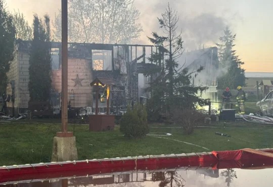 Emo home destroyed by fire