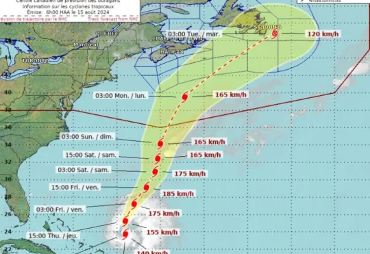 Ernesto’s impact on Atlantic provinces uncertain