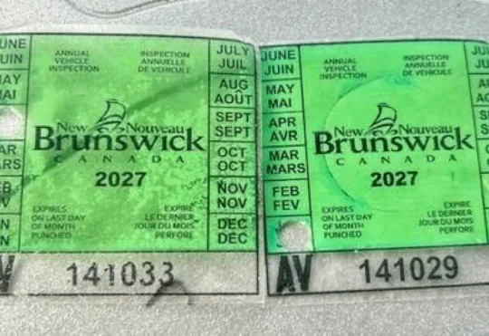 Fake inspection stickers seized during traffic operation