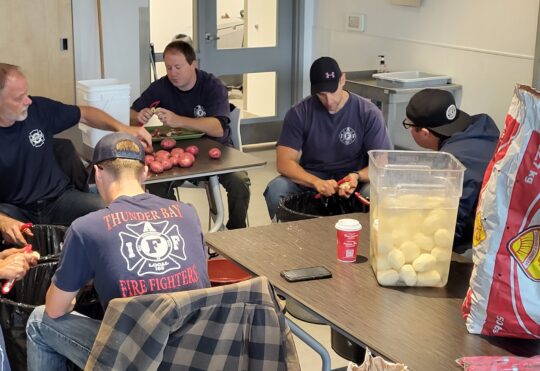 Thanksgiving meal preparations underway at Salvation Army