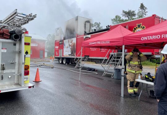 Specialized fire training for local fire crews