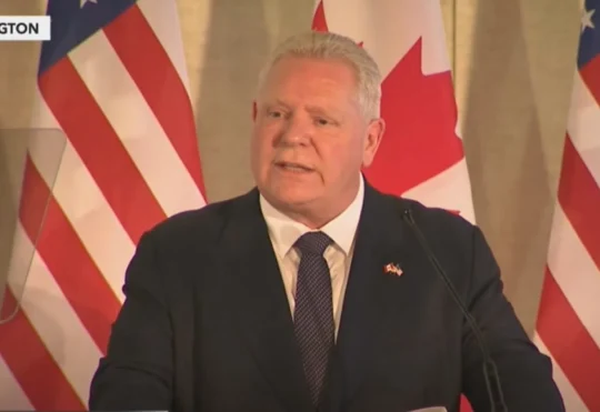 Canadian premiers unite in Washington to counter tariff threats