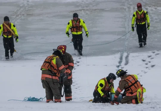 Fire department improving on water/ice rescues