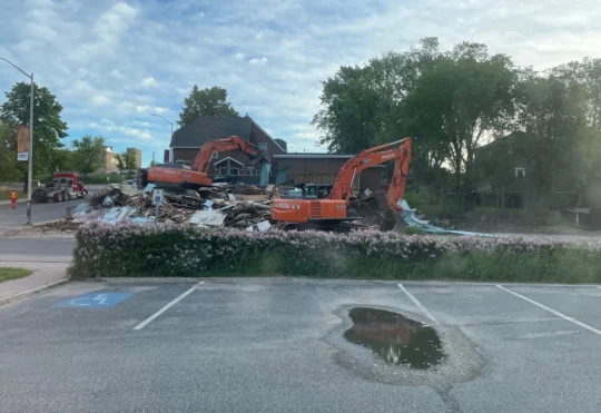 Frosted Foods building being demolished
