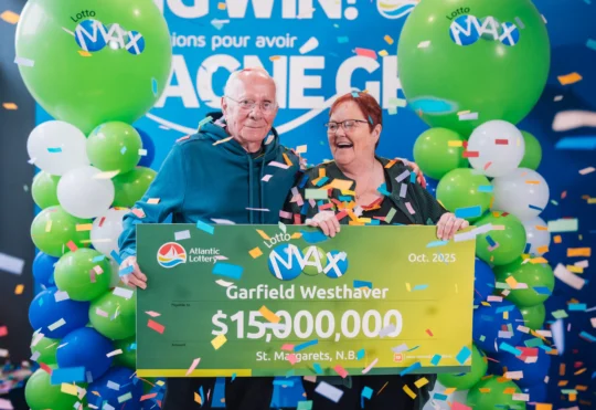 $15 million Lotto MAX win for N.B. couple