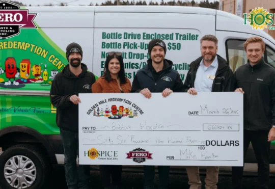 Redemption centres donate nearly $70K to Bobby’s Hospice