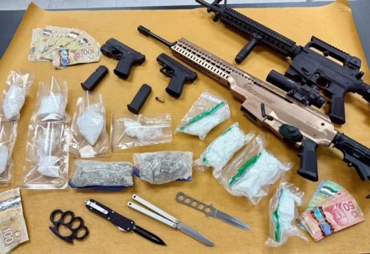 Two arrested after weapons, drugs seized in Porters Lake and Bedford