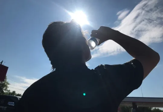 Heat warning issued again for the region