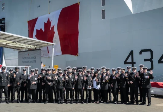 Naming ceremony for future HMCS Frédérick Rolette in Halifax