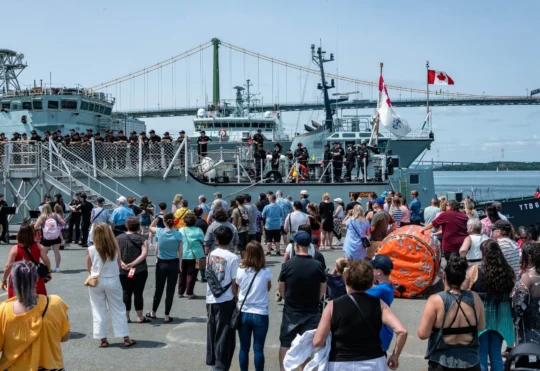HMCS St. John’s departs Halifax for NATO mission